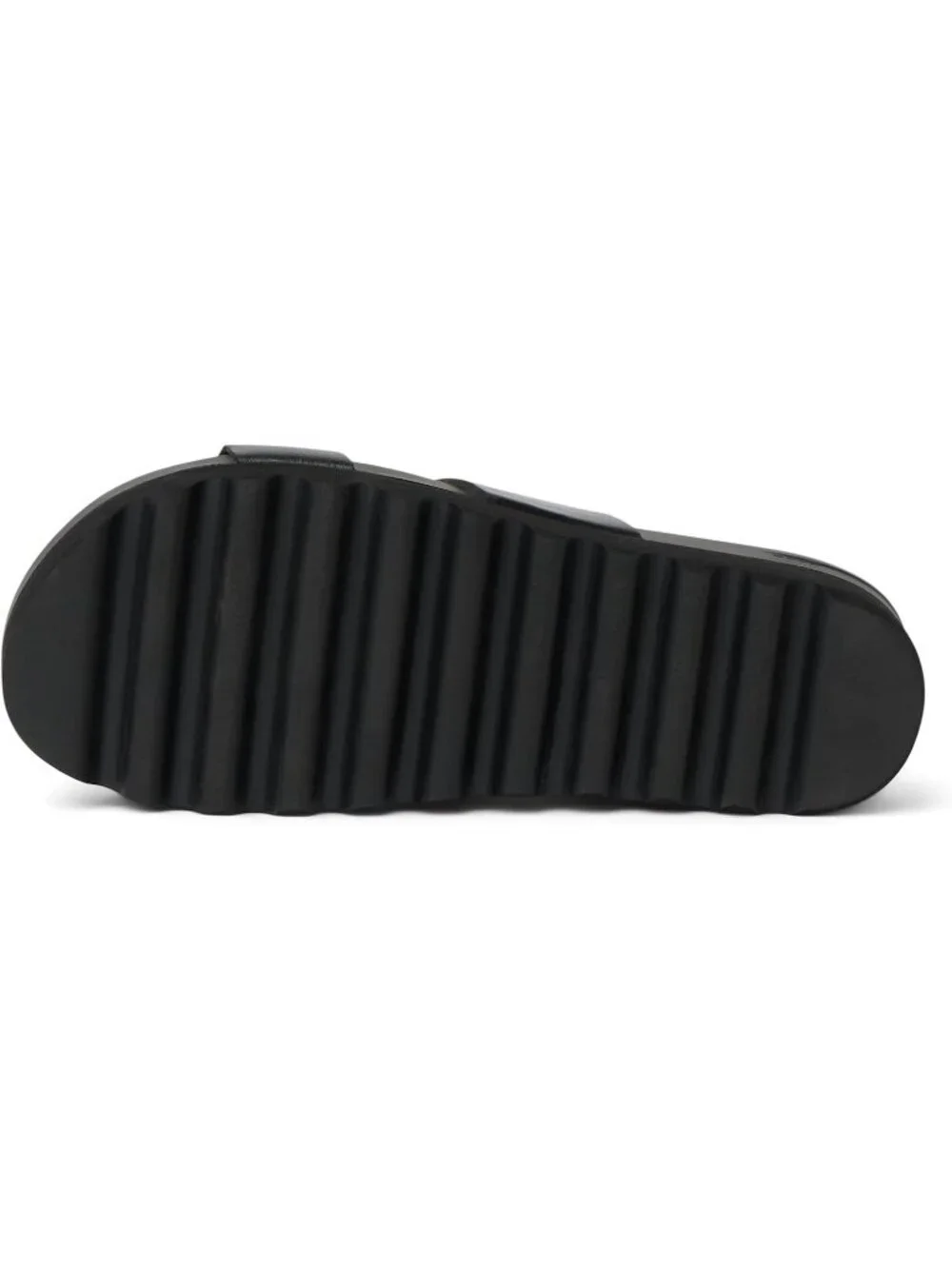 Women's All Black Arch Support Ultra Soft Cushion Footbed Platform Sandal Shoes